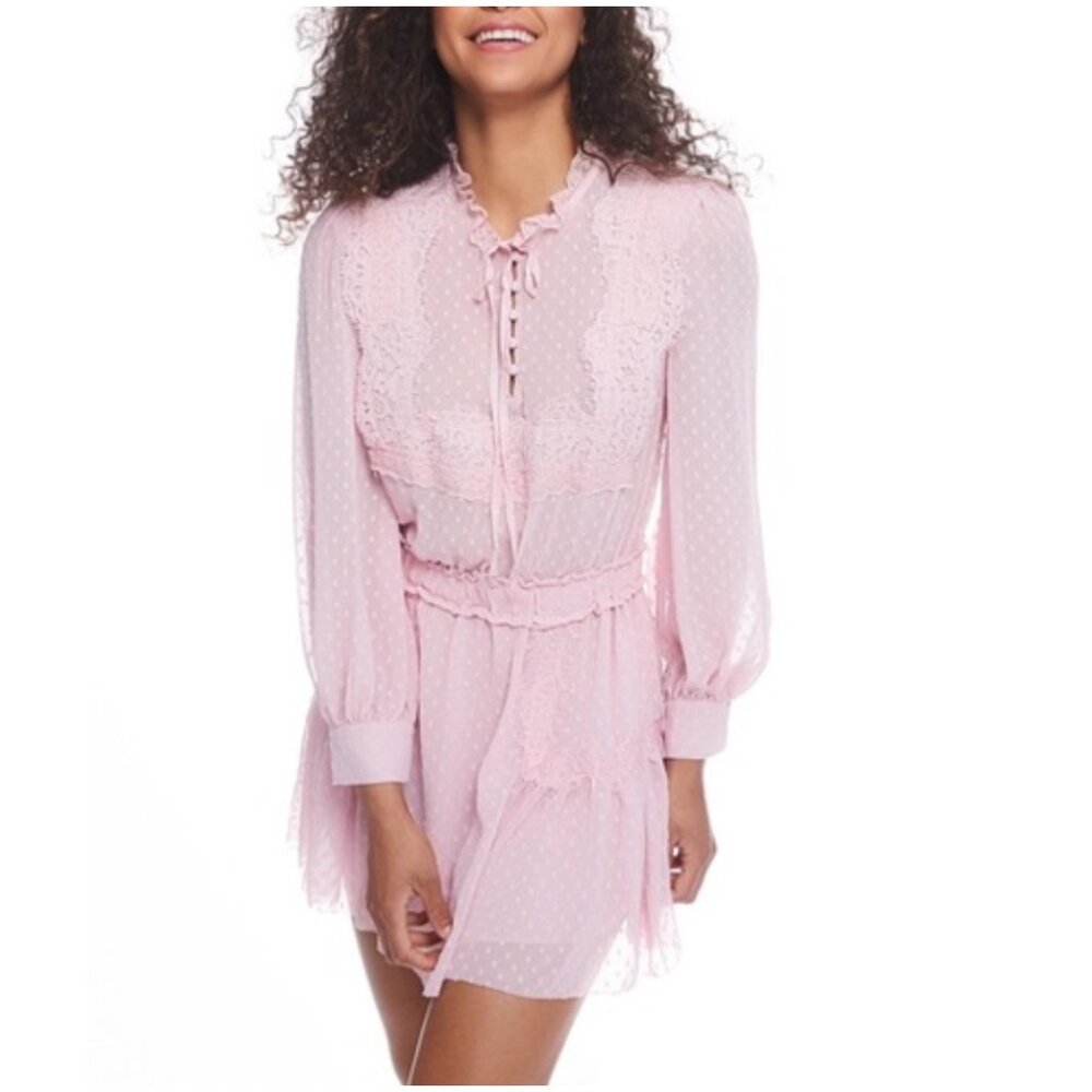 ❤️ Love Shack fancy Amber dress in Eros sheer pink, Size S - Picture 2 of 12